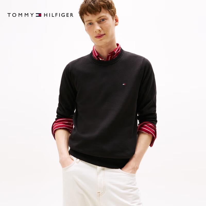 Tommy Hilfiger Хлопковый пуловер с круглым вырезом
