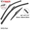 3PCS Wiper Blades For TOYOTA RAV4 XA50 2019-2021 26" 16" 12" Fit Front Windshield Windscreen Window Brushes Cutter Accessories 2019 2020 2021