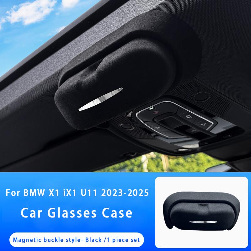 For BMW 3 5 Series X1 X3 X5 X6 X7 G20 G45 G60 G05 G06 G07 U11 Car Sunglasses Holder Suede Glasses Case Sunglasses Storage Box