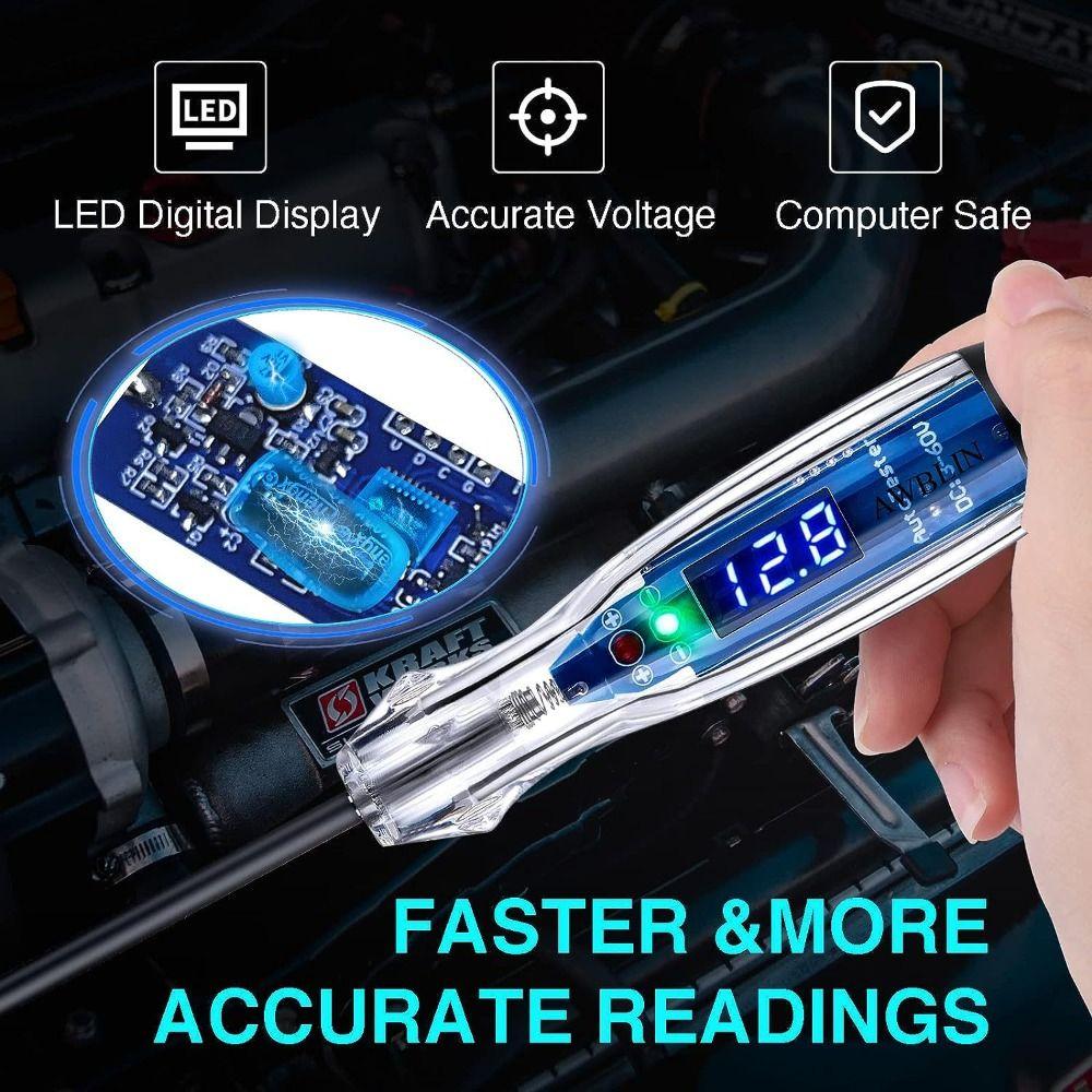 Digital LED Digital Circuit Tester DC 3-60V Voltmeter Tester LED Circuit Tester Electrical Systems