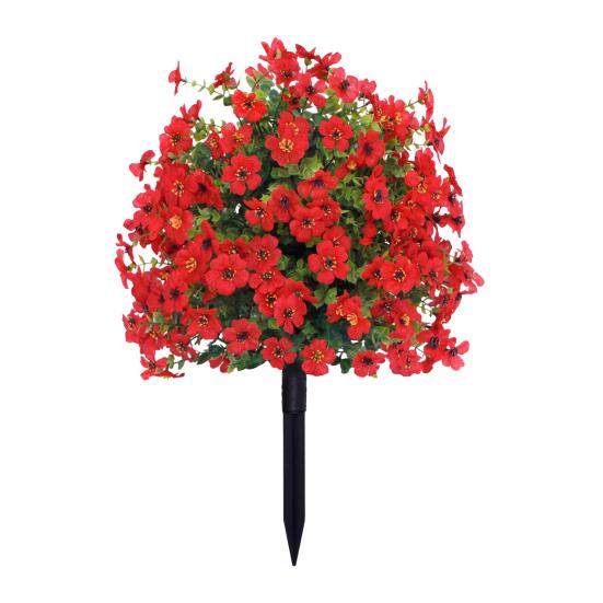 1/2 шт искусственный фиолетовый цветок с колышком устойчивый к ультрафиолетовому излучению искусственный пластиковый цветок шип для внутреннего и наружного сада крыльца патио свадебное украшение для вечеринки