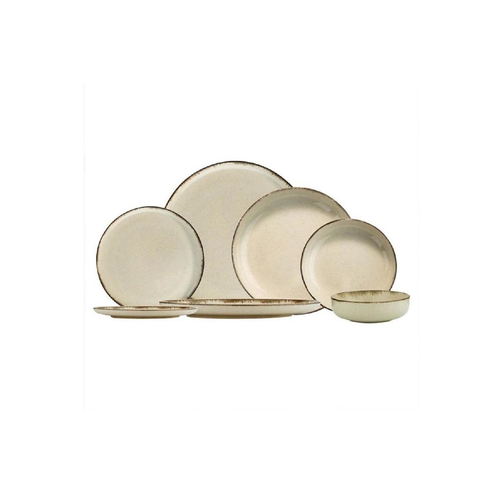 Современный фарфоровый обеденный сервиз Perla из 8 предметов на 2 персоны