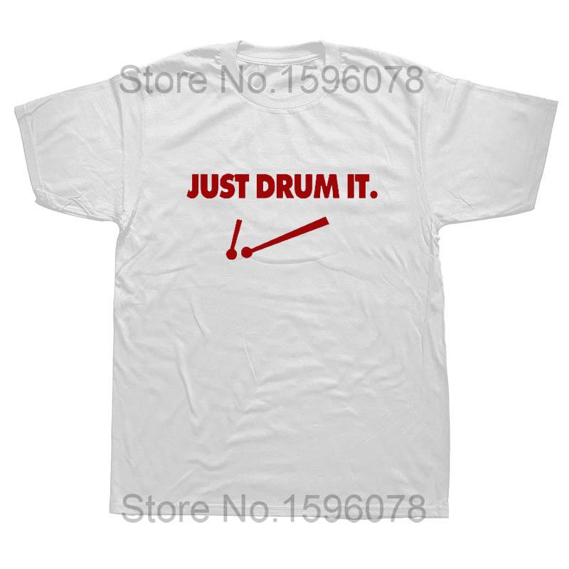 Крутые Барабаны Барабанщик Рок-н-ролл Саркастичные Смешные Графические Хлопковые Футболки с Коротким Рукавом Новинка Футболка с Круглым Вырезом