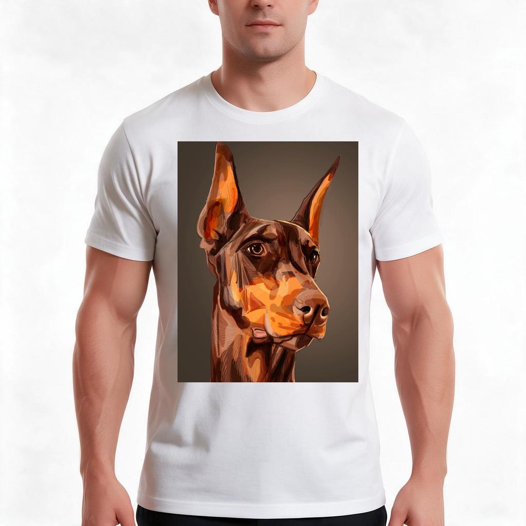 Doberunisex Artwork Tshirt Summer Casual Cotton Tee Oversized Streetwear Tops Vintage Graphic Print Loose Fit Short Sleeve