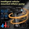 Handheld Car Air Compressor 120W Rechargeable Wireless/Wired Air Pump Portable Car Tire Inflator Digital Display and Pointer Suitable for Car and Bike