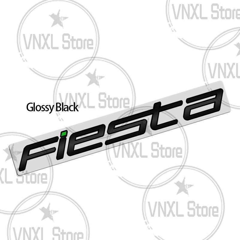 Car-Styling For Ford Fiesta Letter 3D Metal Stickers 3M Adhesive Backing Car Trunk Body Emblem Auto Lettering Decals Accessories
