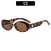Distinctive oval retro glasses, outdoor street-style sunglasses, cycling sunglasses.
