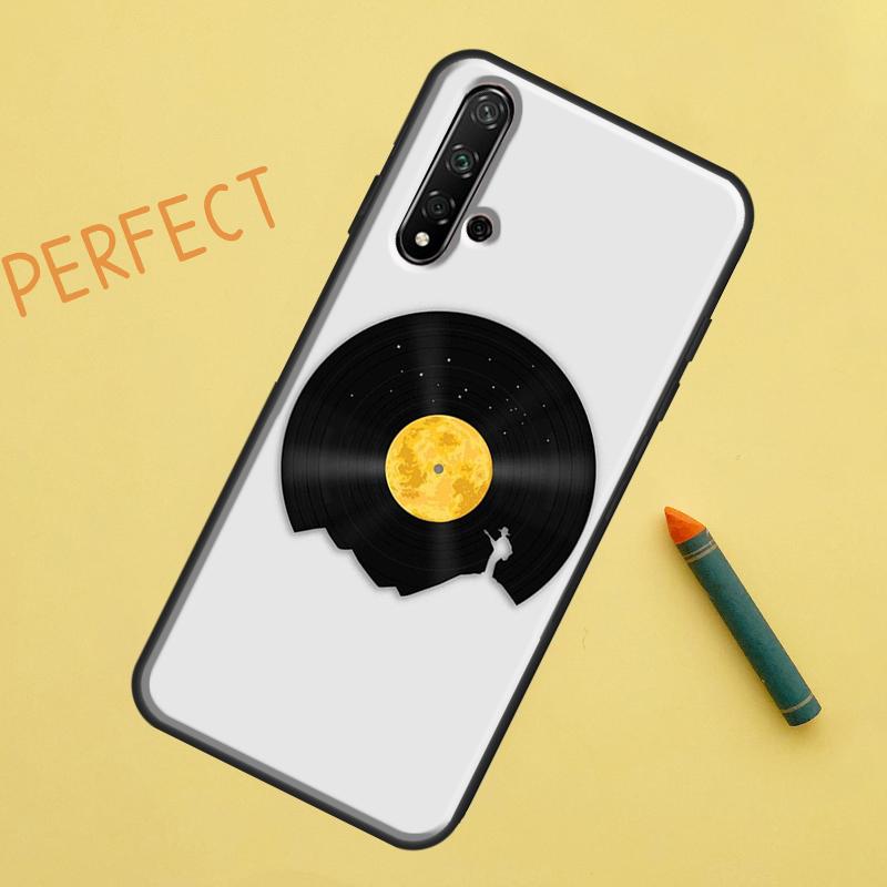 Виниловый DJ-диск Чехол-Арт Для Huawei P Smart 2019 Nova 5T 9 10 SE 3i 8i 11i Y60 Y61 Y70 Y90 P20 P40 Lite P30 Pro