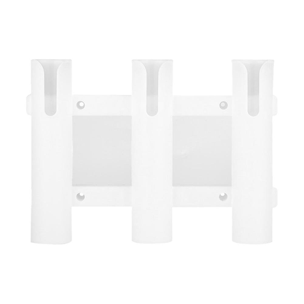 3 Tubes Link Fishing Rod Holder Bracket Boat Rod Holders Plastic Fishing Rod Racks for Boat Garage Cooler Trailer