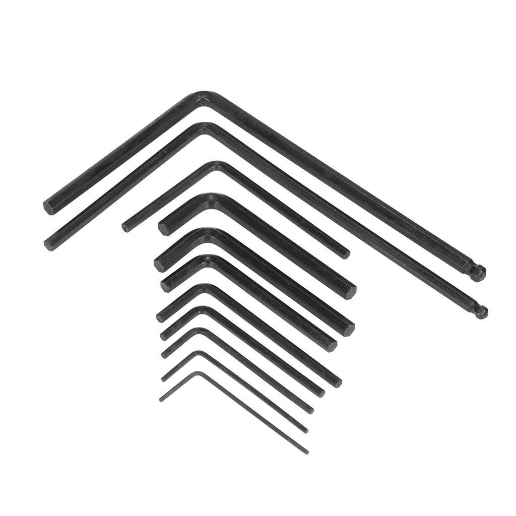 Набор из 11 гитарных ключей, гитарные внутренние шестигранные ключи с удлиненными шарообразными шестигранными ключами 4 и 5 мм, шестигранные ключи