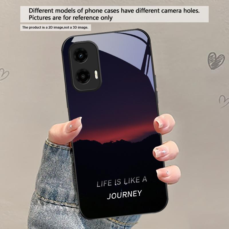 Ледяная поверхность озера Аврора Для Motorola Moto Edge 20 Lite 30 Pro 40 Neo 50 Ultra G45 G54 G55 G75 G84 G85 G Play 23 Стеклянный чехол для телефона