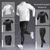 Men's Quick-Dry Ice Silk Summer Sports Set: Short Sleeve Tee, Running Vest, Cycling Gear