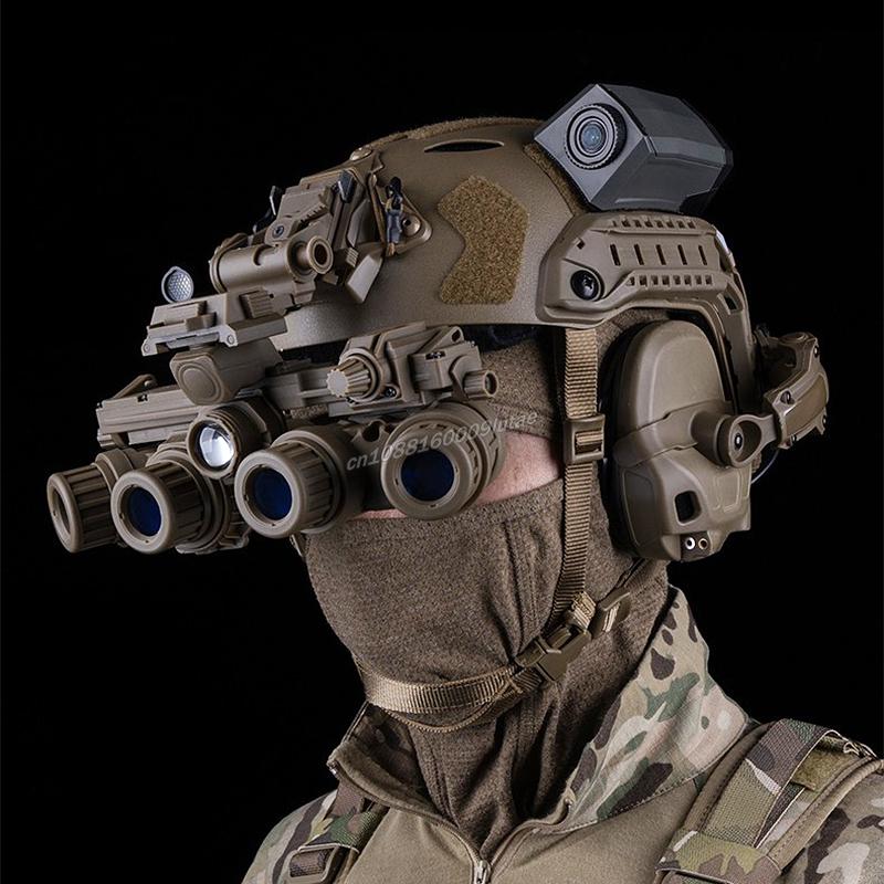 Тактический шлем GPNVG 18 Очки ночного видения NVG ДЕМО-модель Версия с тепловым слиянием Аксессуары для украшения шлема для страйкбола Реквизит