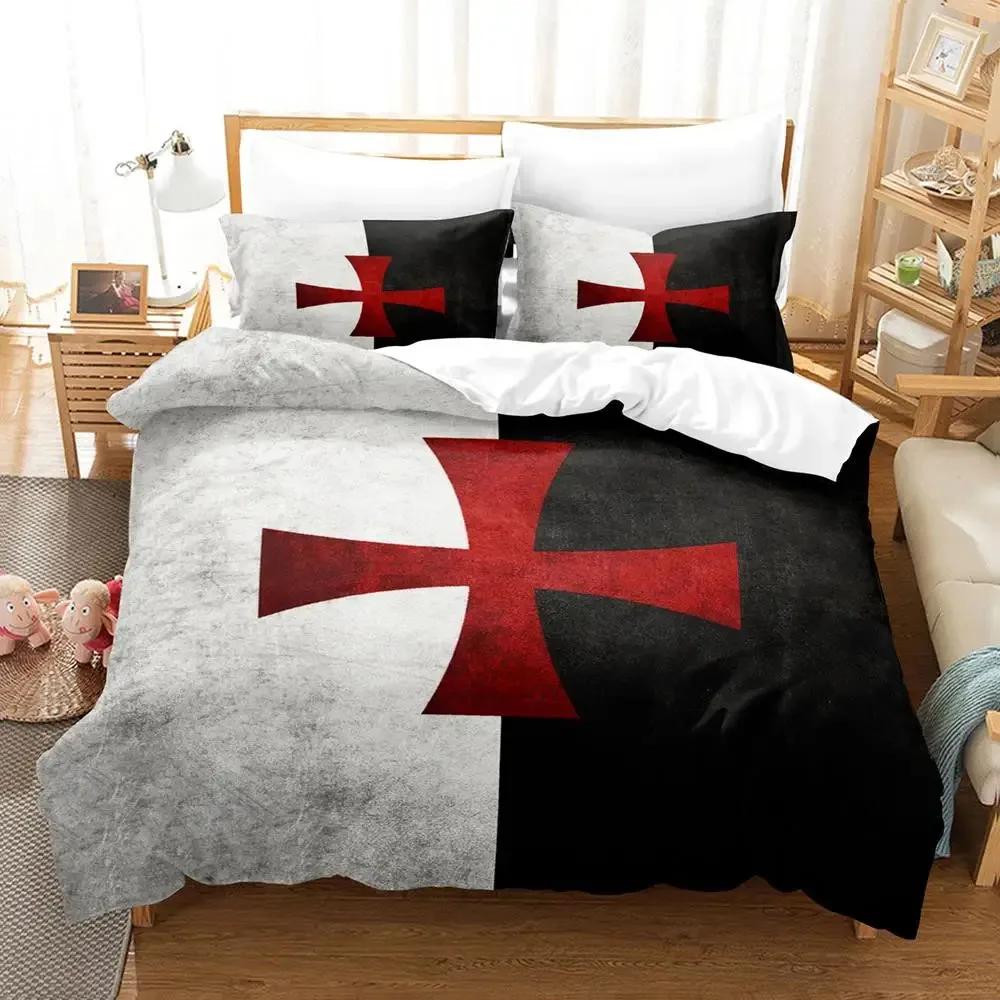 Knights Templar Bedding Set Single Twin Full Queen King Size Aldult Bedclothes Duvet Cover Sets for Bedroom Parure De Lit