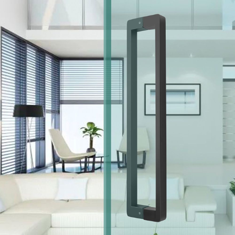 304 Stainless Steel Shower Room Handle Thickened Design Glass Door Handle Bathroom Installation