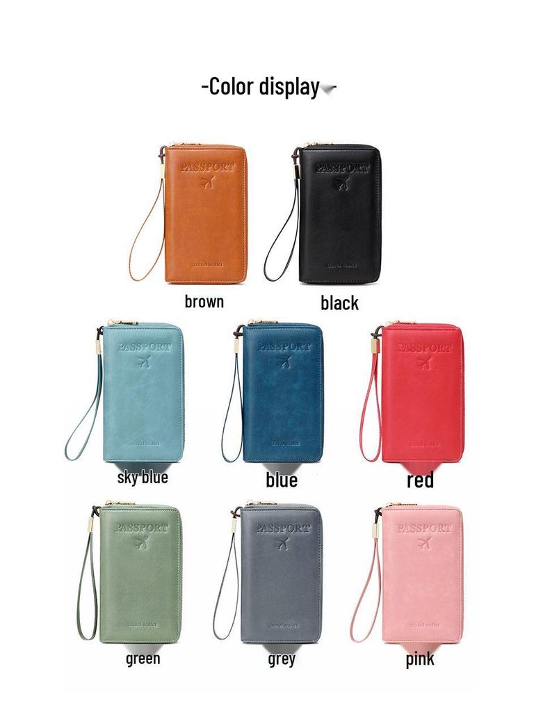 2024 Кошелек-органайзер для паспорта и документов с RFID-защитой от кражи