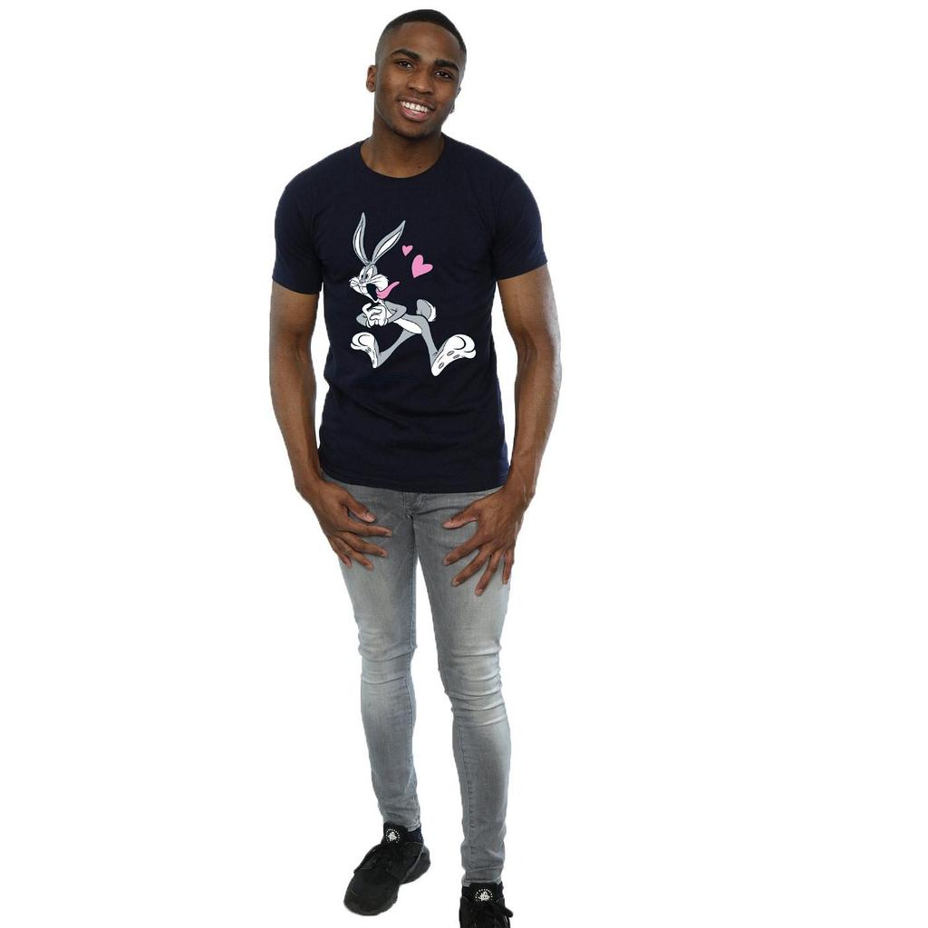 Looney Tunes Mens Bugs Bunny In Love T-Shirt