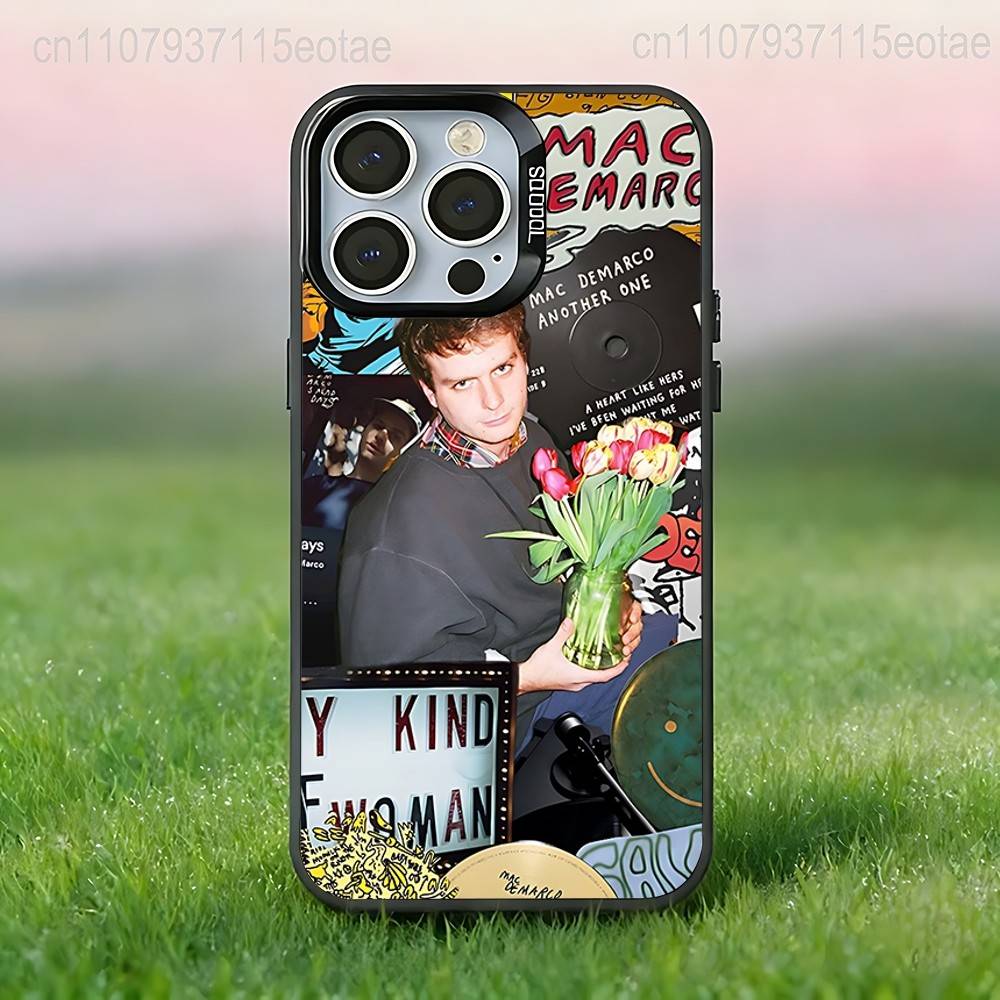 Чехол для телефона Mac D-DeMarco Singer для iPhone 17,16,15,14,13,12,11,Pro,XS,Max,Plus,Mini,SE4,E Черный Матовый Ударопрочный Чехол
