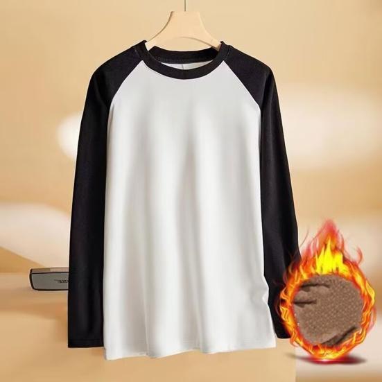 Мужская лоскутная толстовка свободного покроя с круглым вырезом, классическая осенне-зимняя мягкая теплая свободная повседневная уличн