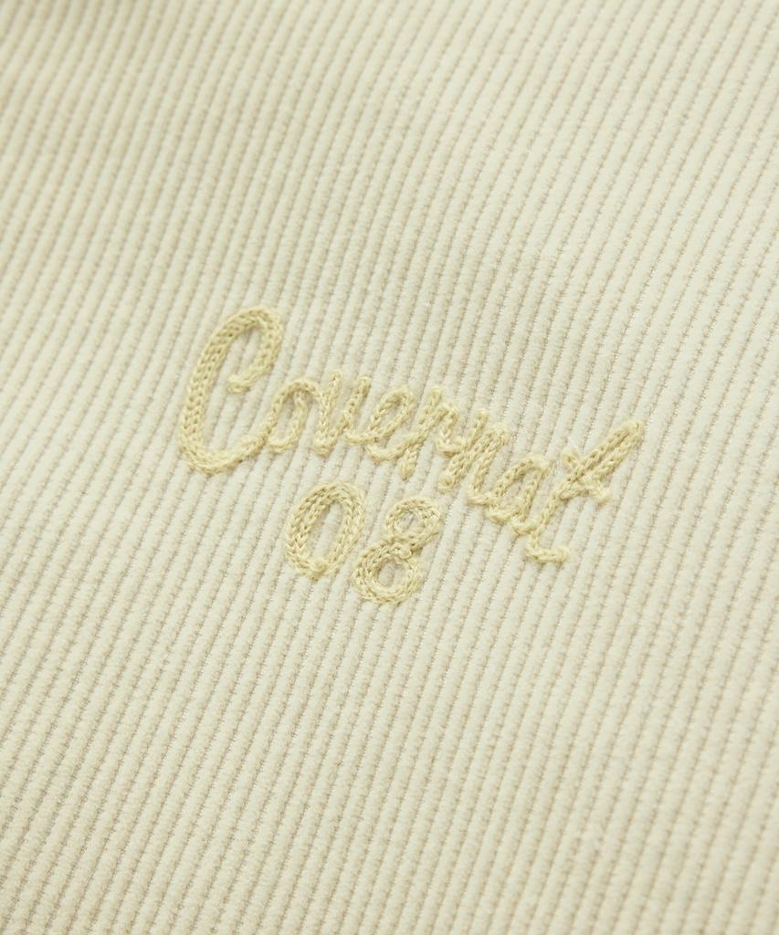 COVERNAT Corduroy Harrington Jacket Cream