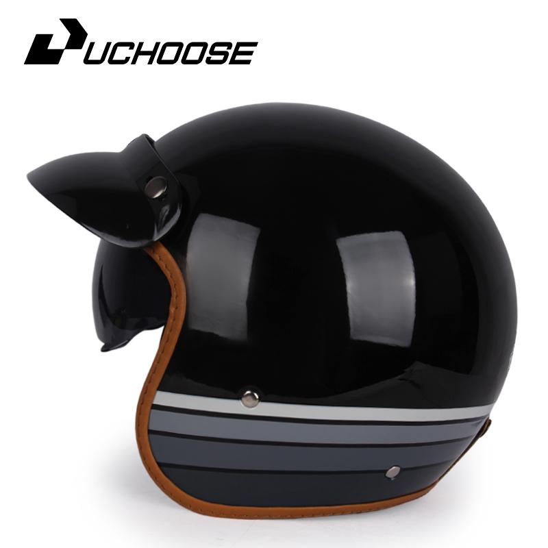DOT сертифицированный ретро мотоциклетный шлем Cafe Racer Open Face Casco Moto Мотоциклетные аксессуары Мужские мотошлемы