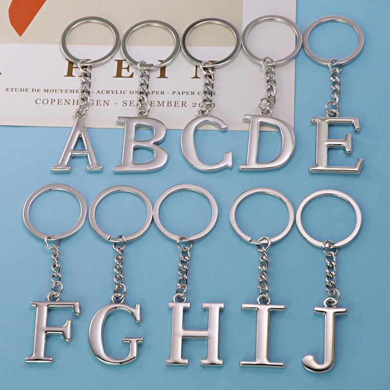 Custom English Alphabet Keychain: Personalized Letter Pendant Gift