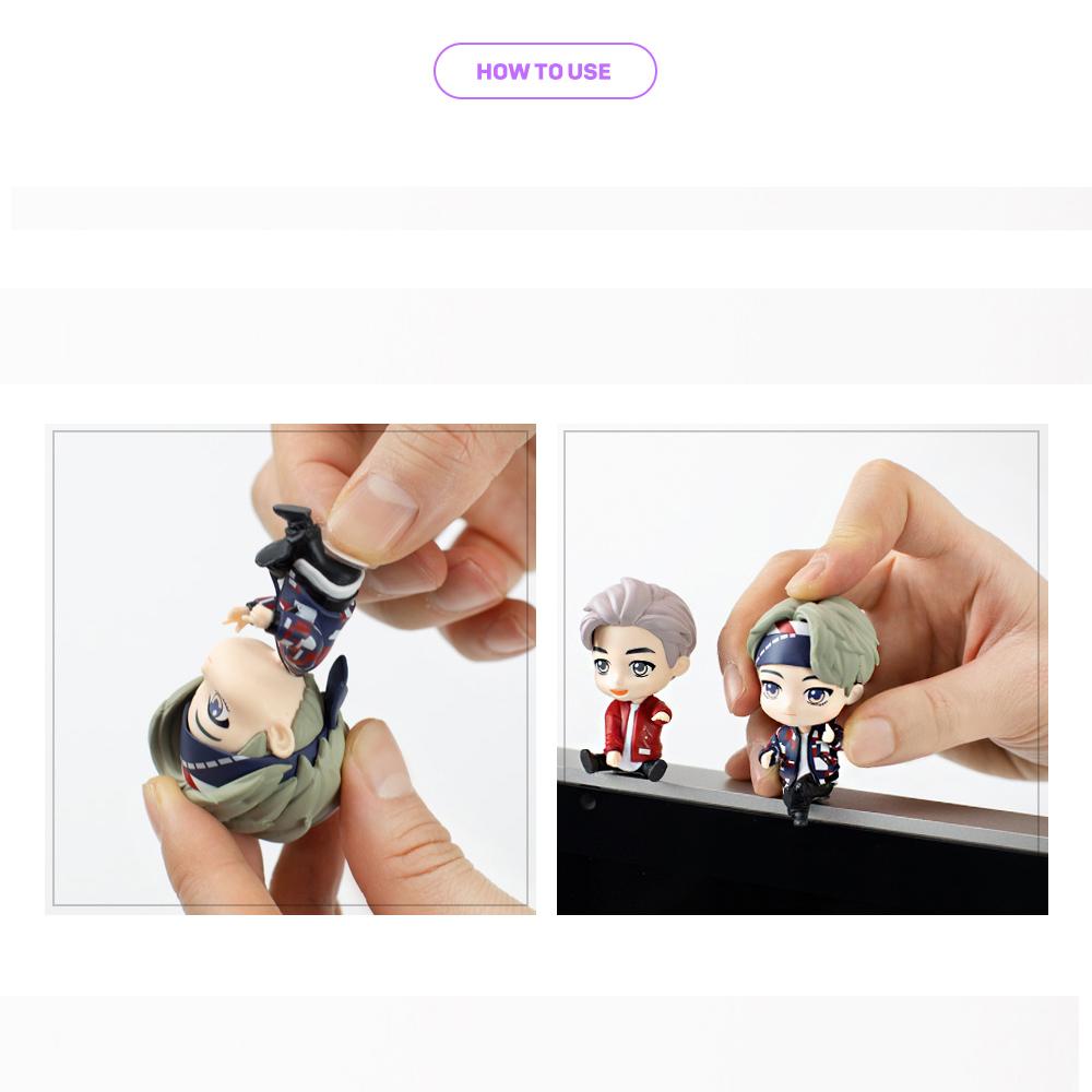 BTS (Бантан мальчики) Набор фигурок монитора "MIC Drop + Dynamite", TinyTan, официальный, оригинальный, аутентичный, армейский, фигурка идола, KPOP