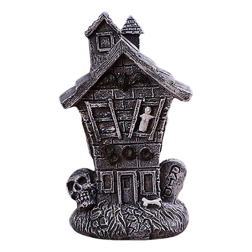Хэллоуин Ужас Фигурка Привидения Смола Микро Череп Привидение Пейзаж Износостойкое Украшение Скелет Привидения для Дома Офиса