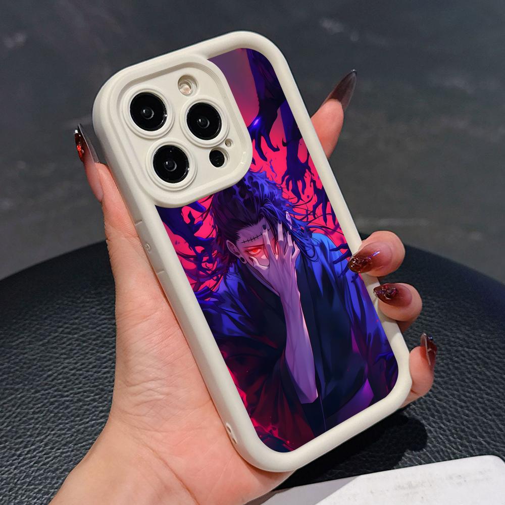Jujutsu Kaisen Geto Suguru Phone Case for iPhone 17 16 15 14 13 12 11 Air Pro Max Plus Thicken TPU Colorful Cover Cover Pretty