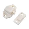 5pc Furniture Cabinet Closet Door Roller Catch ABS Roller White For A Quick And Easy Installation Home Improvement Building Hard