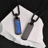 Trendy Lapis Lazuli Pendant Minimalist Stainless Steel Necklace Fashion Pendant Necklace  Men