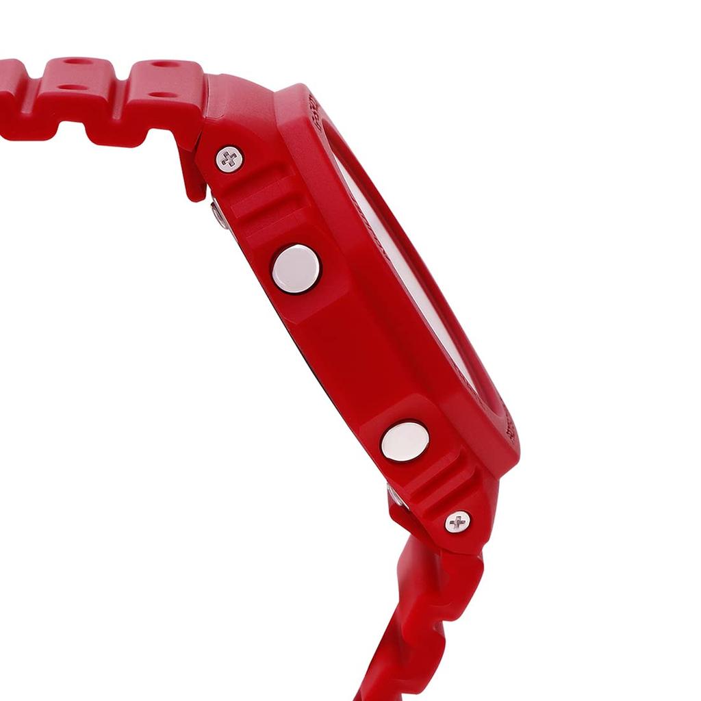 Casio Analog Quartz Red Resin Casual G-Shock GA-2100-4ADR Men's Watch, Blue,