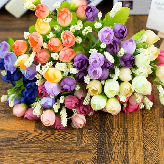 Nice Artificial Roses Flowers Unfading Simulation Convenient