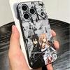 Мягкий чехол для телефона S-Sword O-Online SAO Anime для iPhone 16 16E 17 Air 15 Pro Max 14 Plus 13 Mini 11 12 7 Черный Чехол Задняя Крышка