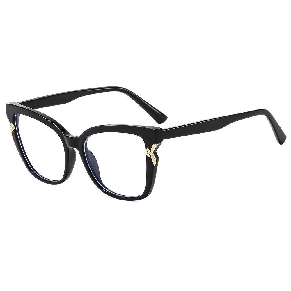Style Cat Eye Glasses With Blue Light Blocking For Women And Round Faces