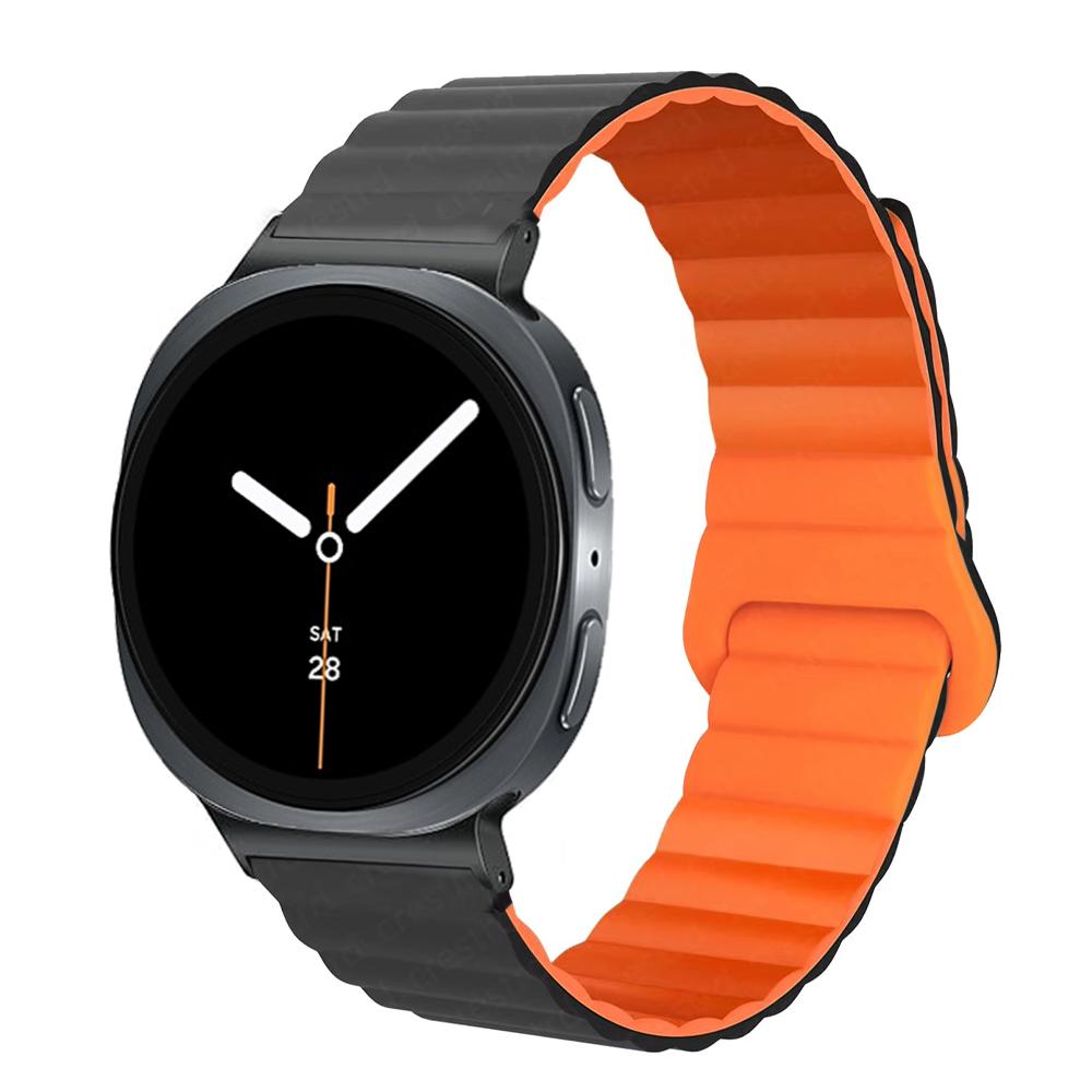 Магнитный ремешок для Samsung Galaxy watch 8/8 classic/ultra 44мм 40мм 46мм 47мм Силиконовый наручный браслет correa Galaxy watch8 Ремешок