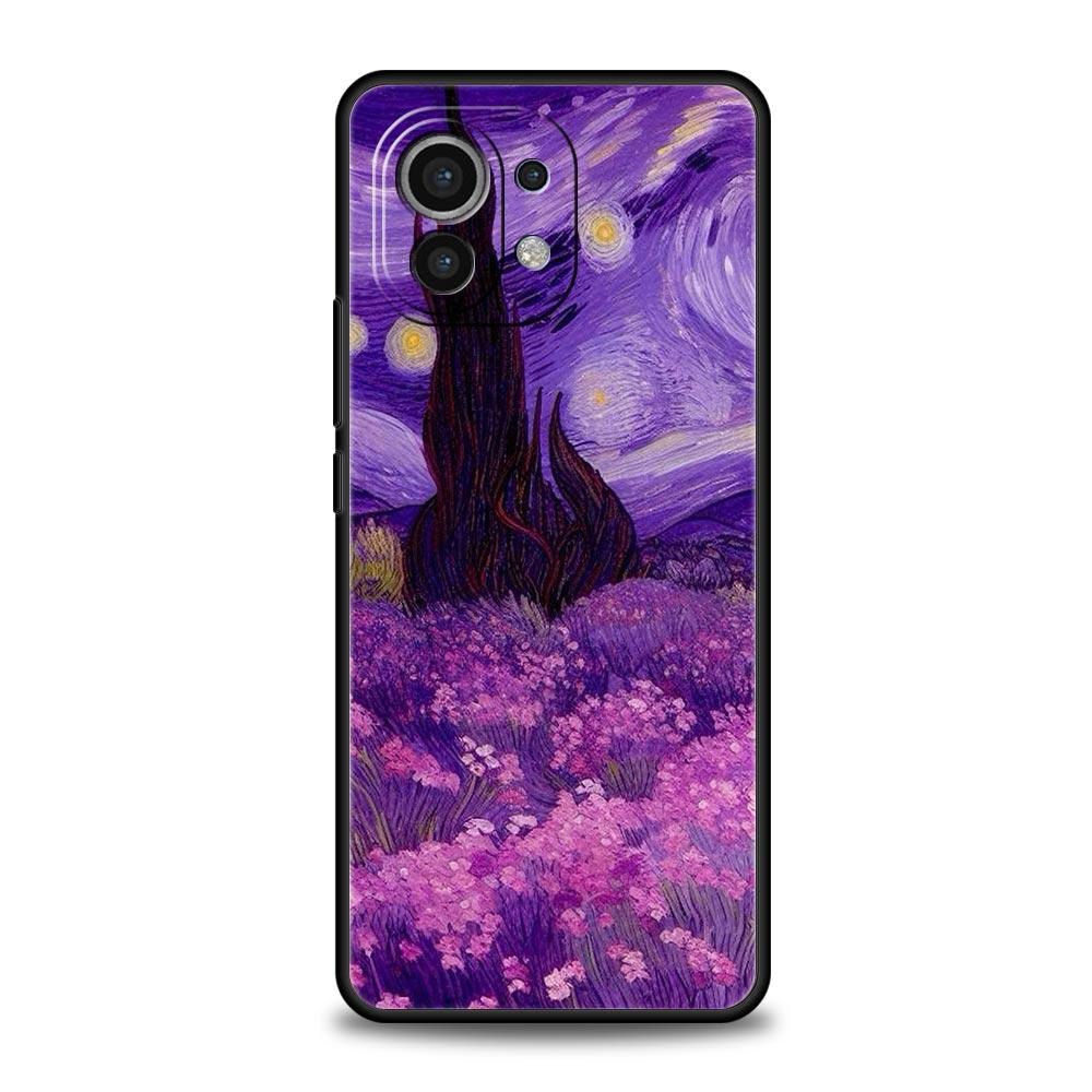 Чехол для телефона для Xiaomi Mi 14 13 12 11 Lite 13T 12T 11x 11T 10T Pro 9T Note 10 Lite Мягкий силиконовый чехол Звездная ночь Ван Гог
