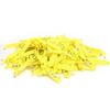 100Pcs Sheep Ear Tag Double Folded Yellow Integrated Number Animal Identification Card