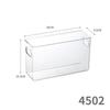 Transparent Mirrored Cabinet Drawer: Slim Storage Box for Cosmetics, Lipstick, Toiletries, Stationery, and Brushes with Lid
