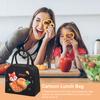 Сумка Bento с застежкой-молнией и усиленной ручкой, большая вместимость, милый мультяшный термосумка для обеда, сохранит свежесть еды в течение нескольких часов