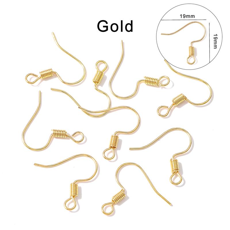 100/200 шт. 19x19 мм ирония, очаровательные фурнитура, серьги, застежки, крючки, фурнитура, аксессуары для самостоятельного изготовления ювелирных изделий