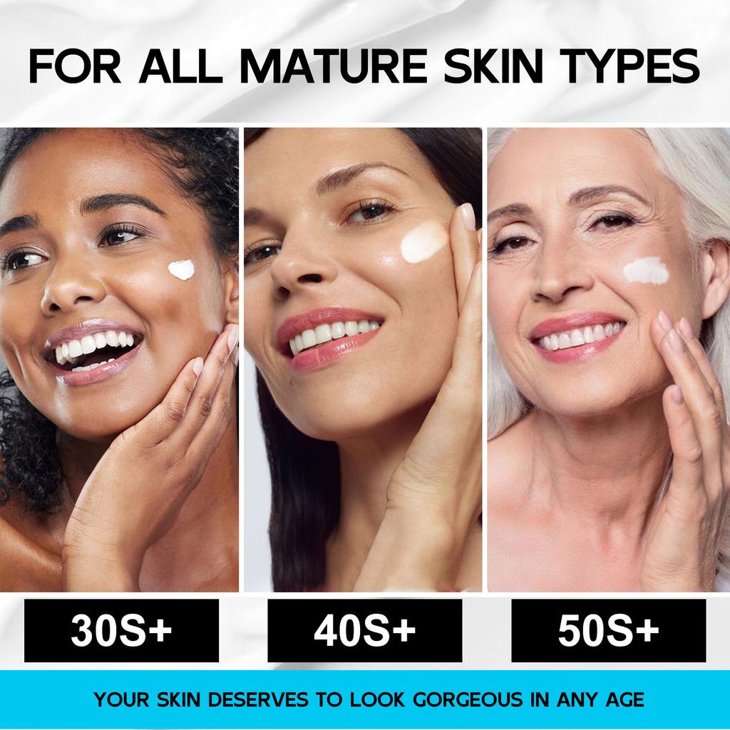 50 мл Прессованная банка Увлажняющий крем для лица для утра и вечера Гладкая Нежная Сияющая и Полупрозрачная Быстрое впитывание кожей Ретинол Антивозрастная сыворотка