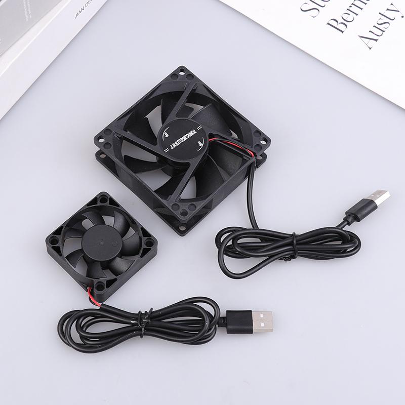 5V Бесщеточный Охлаждающий Вентилятор Usb Вентилятор для Роутера Корпус для Компьютера Охлаждающий Корпус для ТВ-Бокса 50 мм 80 мм 90 мм 120 мм ПК DIY Кулер Настольный Вентилятор