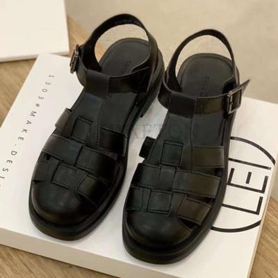 Женские сандалии из натуральной кожи в стиле ретро, роскошные римские сандалии, повседневные летние туфли с пряжкой и ремешком, женские туфли на толстом каблуке GLADIATOR