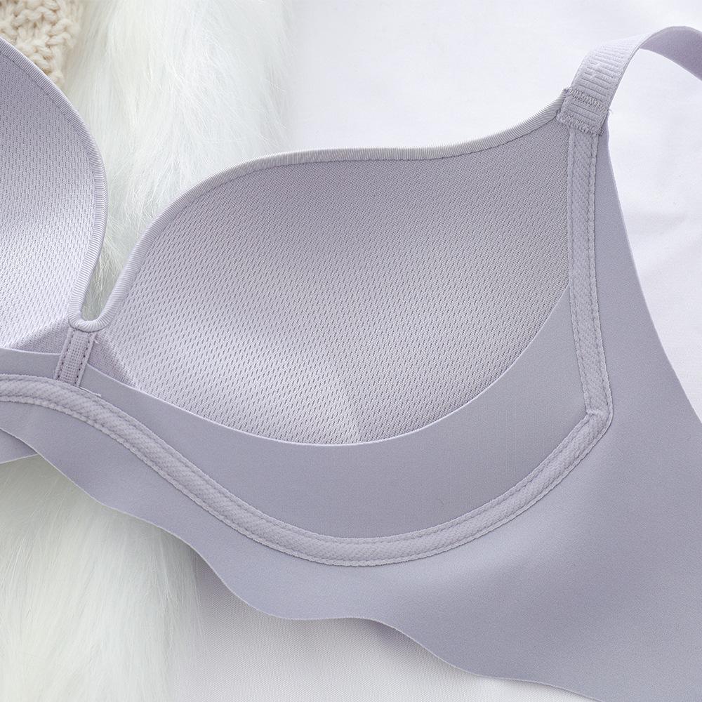 Новое женское нижнее белье телесного цвета без следов, бюстгальтер с кольцами из нержавеющей стали