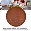 Solid Wood Wooden Plate Round Shape Food Server Coffee Serving Tea Tray  Restaurant