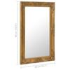 VidaXL Wall Mirror Baroque Style 50x80 Cm Gold 320321