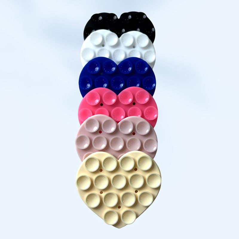 Силиконовая присоска, задняя наклейка, держатель для телефона на присоске, силиконовый коврик для чашки, настенная подставка для смартфона, фиксированная для стеклянной керамической плитки