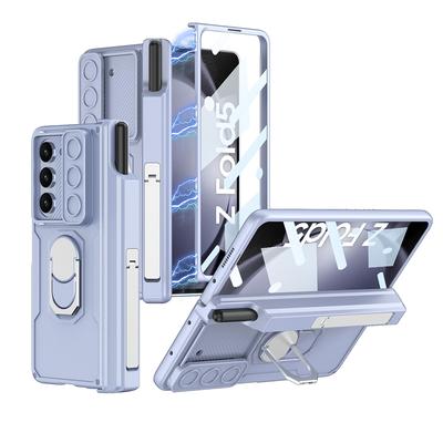 Магнитный шарнир с крышкой S Pen для Samsung Galaxy Z Fold 5 5G, чехол-подставка, защита экрана камеры, противоударные чехлы для телефонов