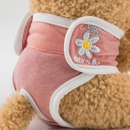 Pet Sanitary Panties Fruit Flower Embroidery Pattern Leakproof Breathable Pet Dog Diapers Pants Dog Accessories
